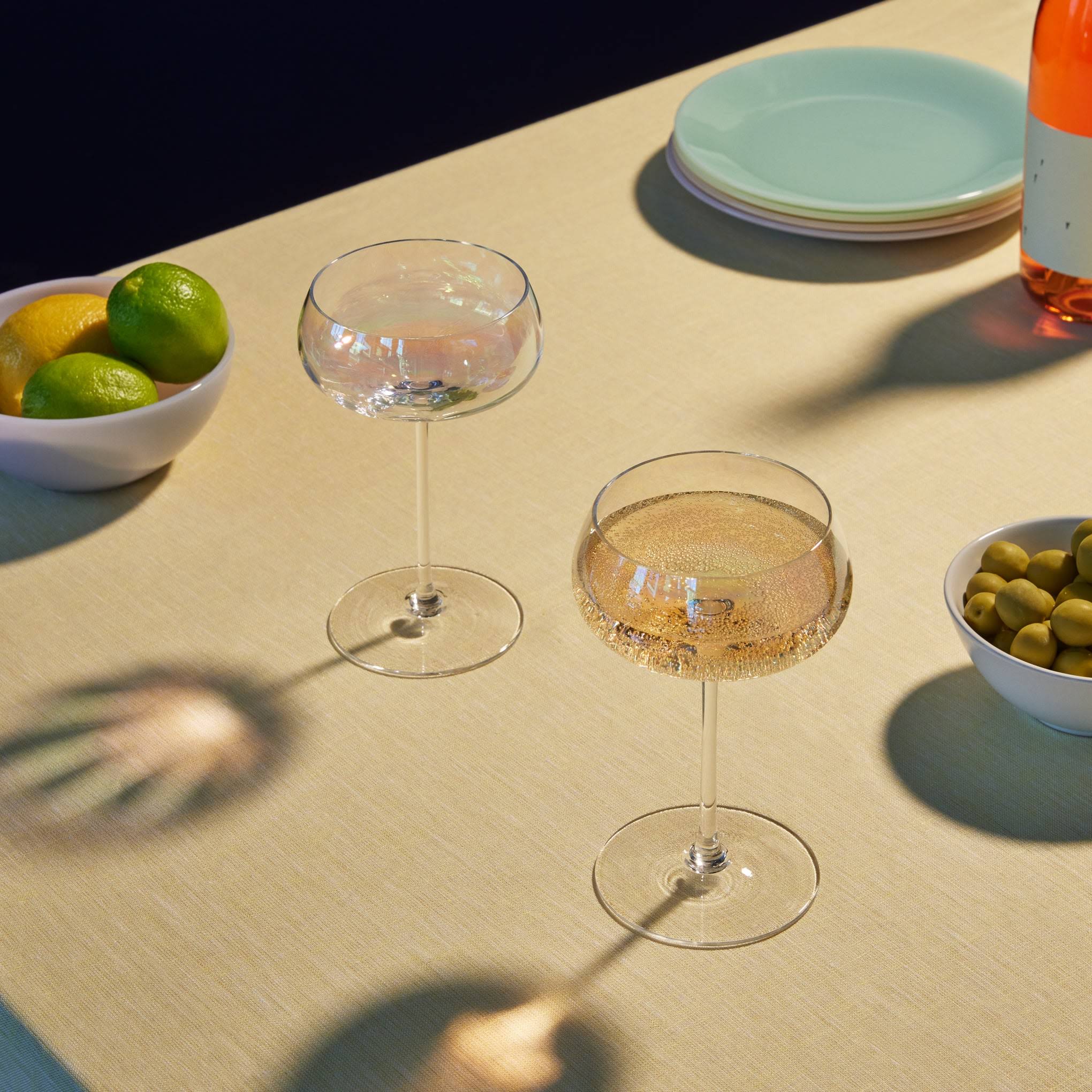 Pearl Glass Drinkware - Set of 2 - Coupe