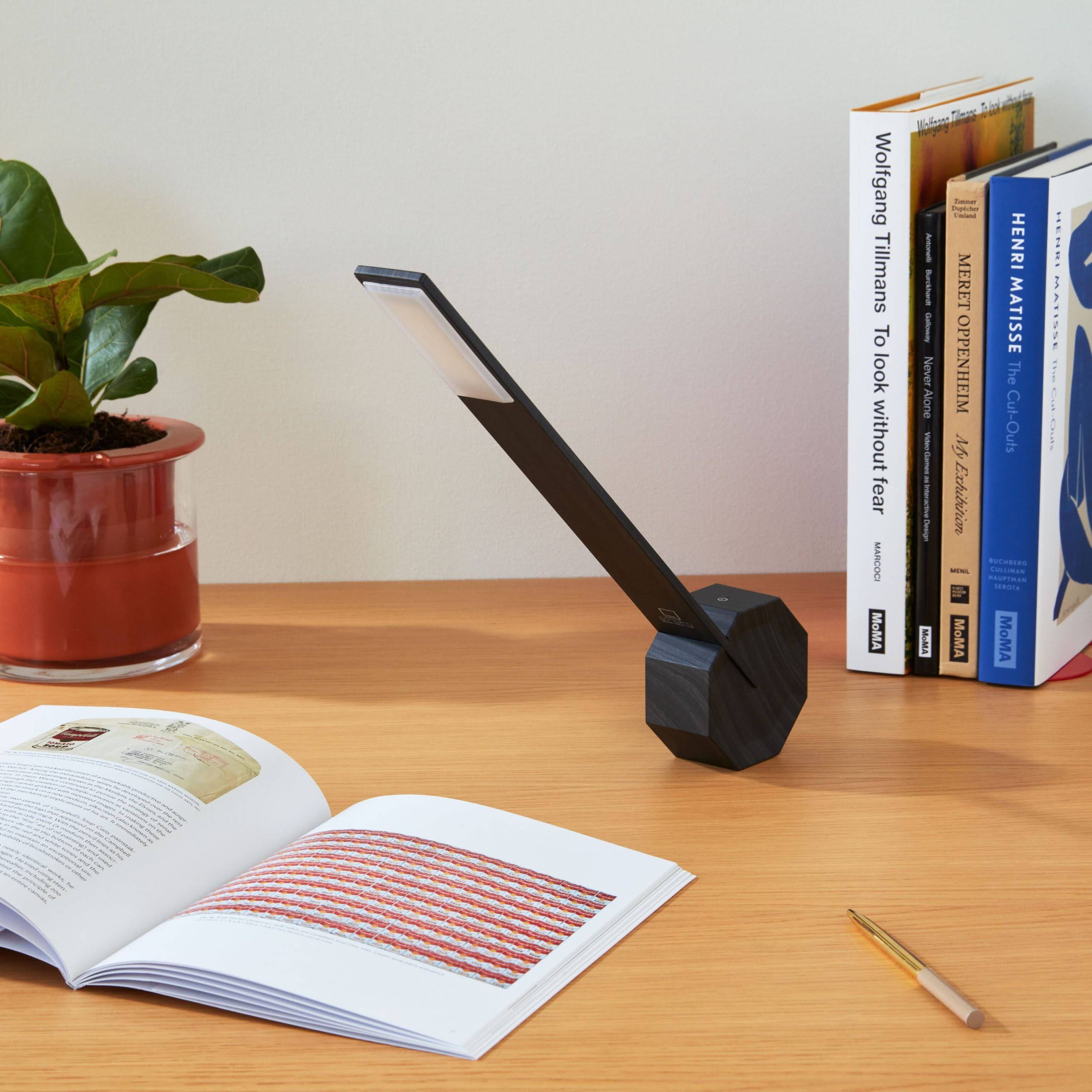 Octagon Portable Desk Light - Black