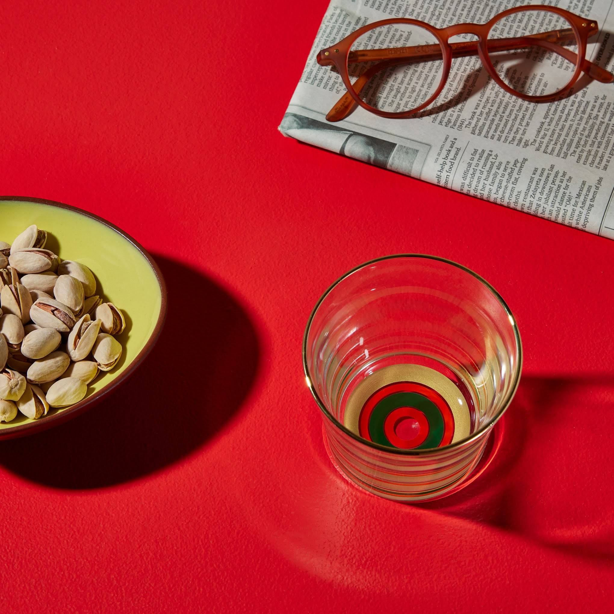 Japanese Rocking Whisky Glass - Gold