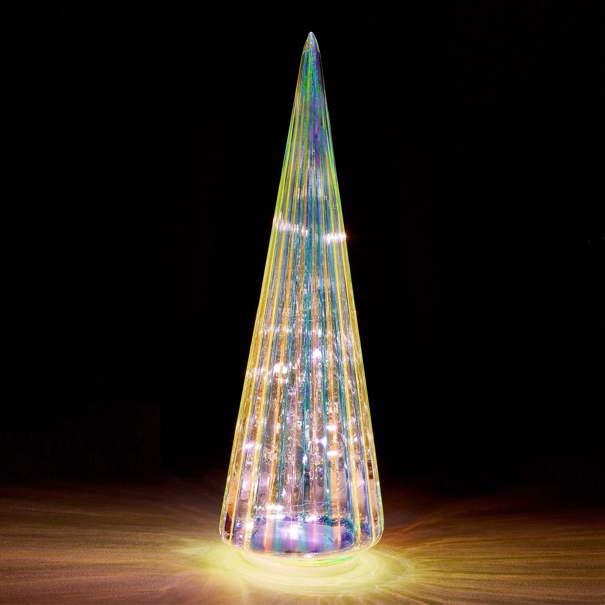 MoMA LED Glass Lighted Tree- Large - White