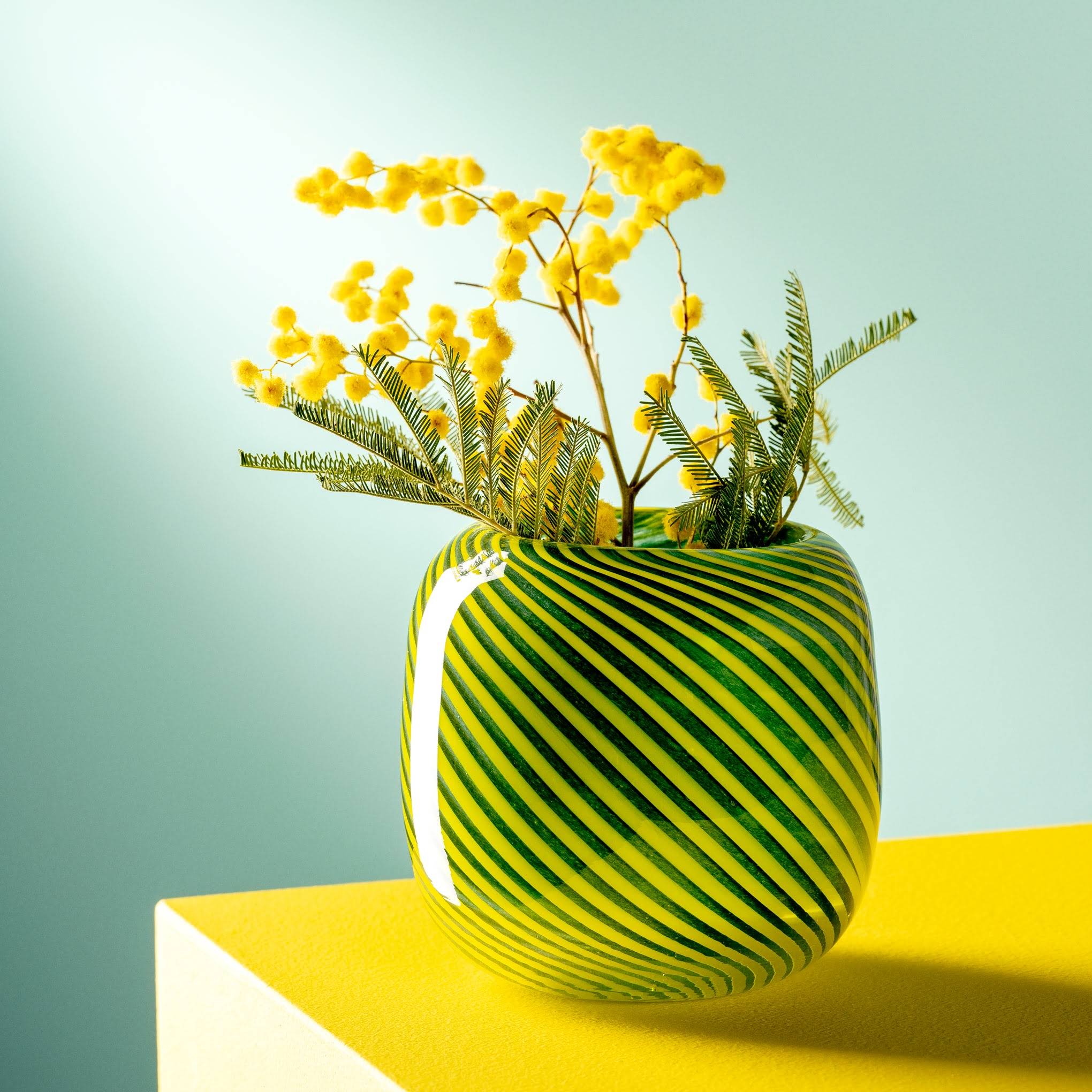 Filo Colori Glass Vase - Green