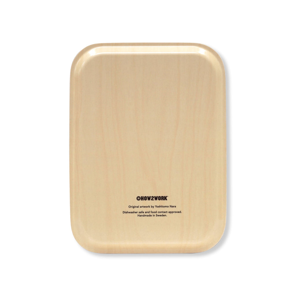 Yoshitomo Nara Birch Wood Tray - Blue/ Multi