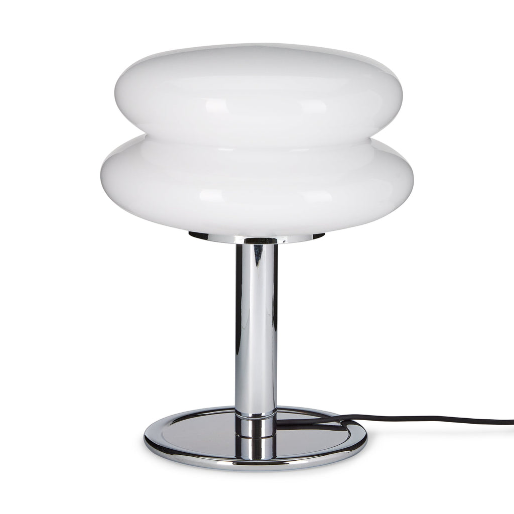 Snowman Table Lamp - White/ Chrome
