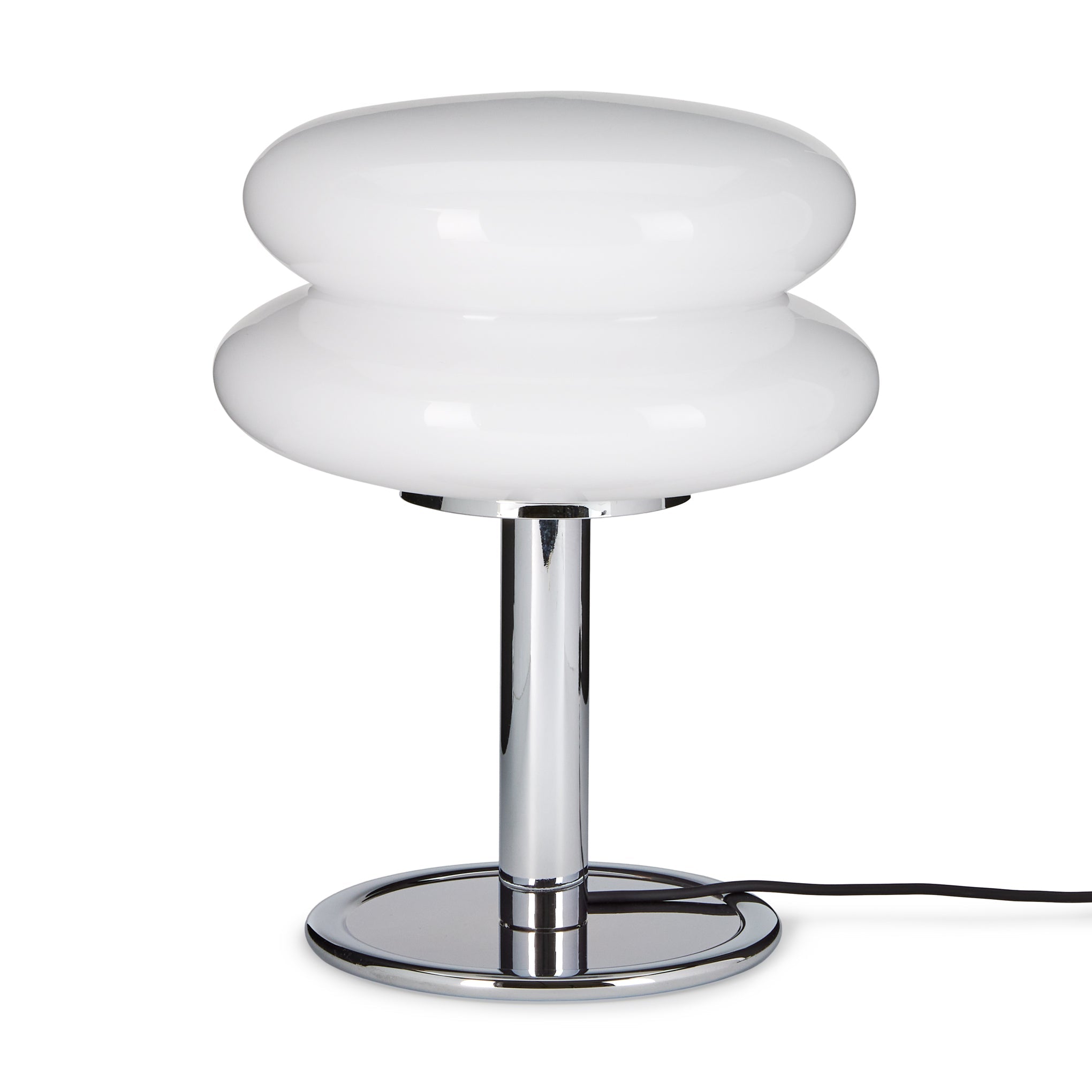 Snowman Table Lamp - White/ Chrome
