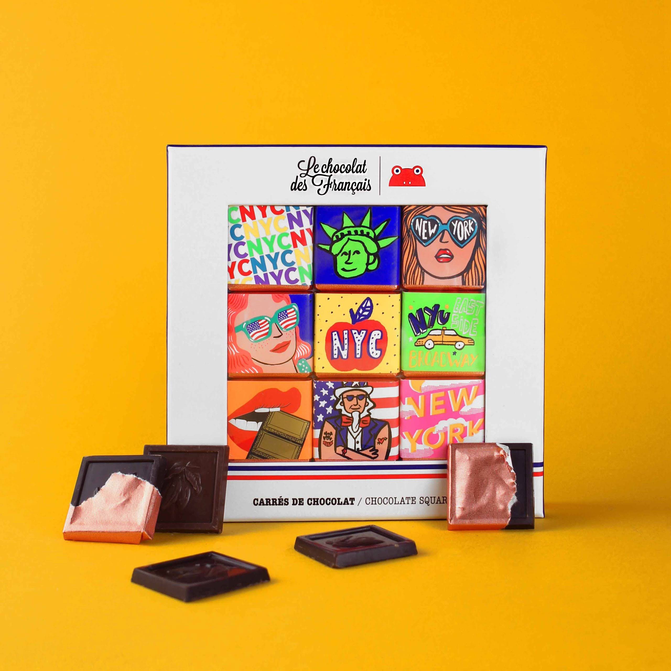 Le chocolat des Fran?ais Chocolate NYC 9-Piece Gift Box