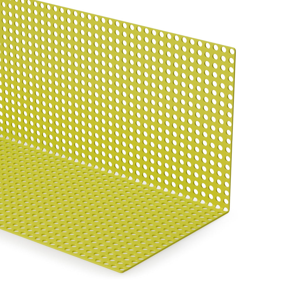 Perforated Aluminum Shelf - Yellow
