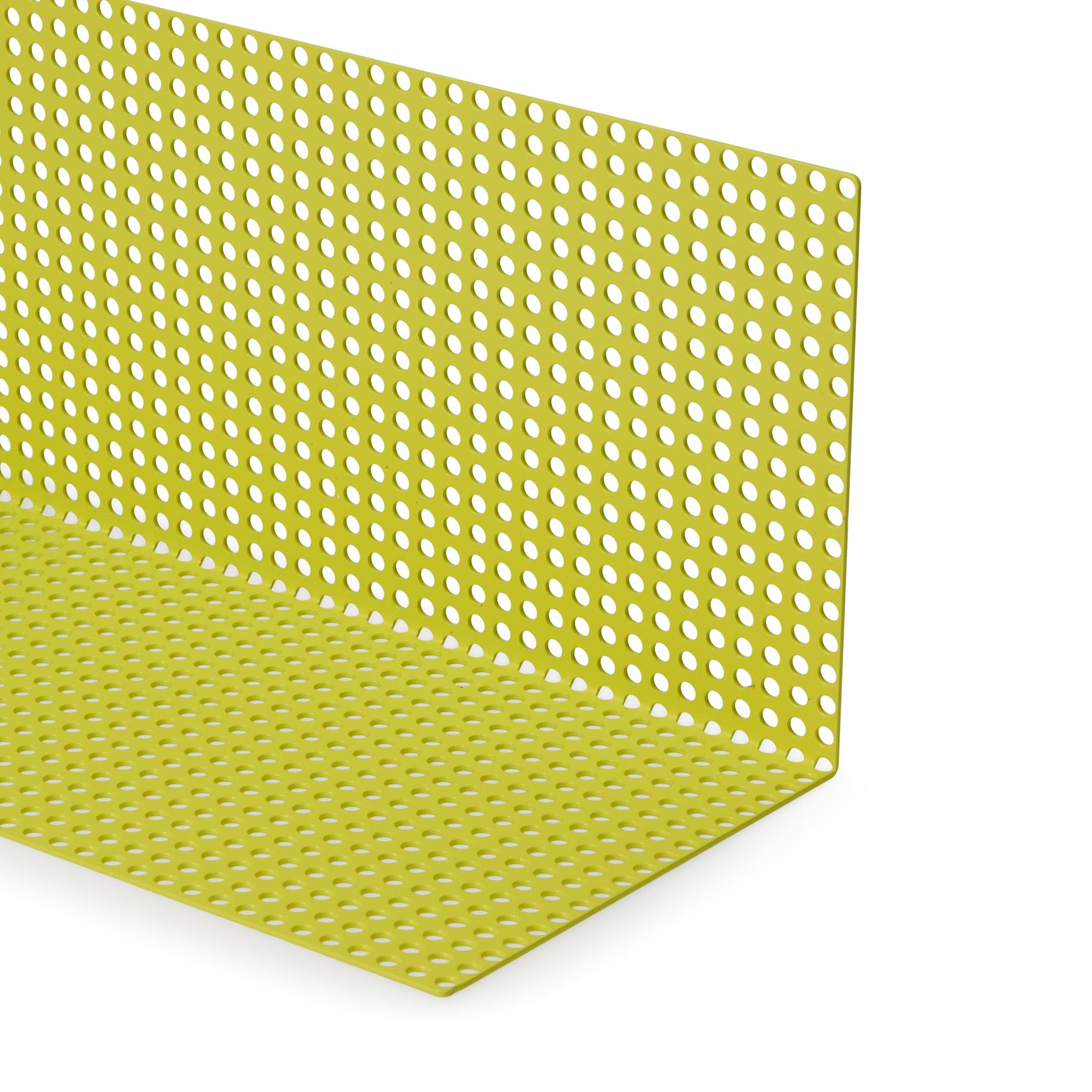 Perforated Aluminum Shelf - Yellow