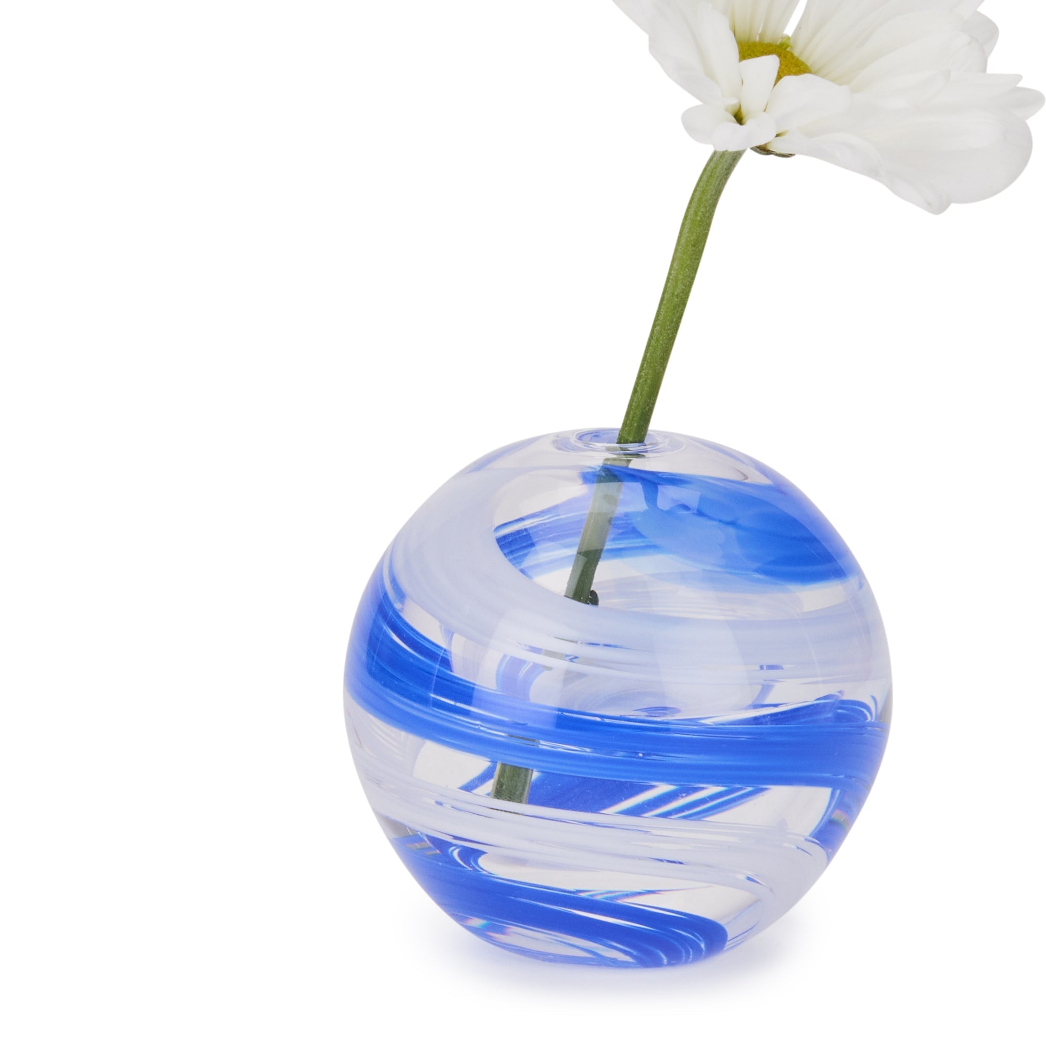 Hana Glass Bud Vase - Blue