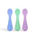 Silicone Toddler Training Spoons, Baby, Silicone Flatware Sets, 3 Pack