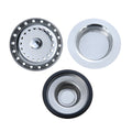 Stainless Steel 3 Pack Kitchen Sink Strainer, Mesh Strainer, and Stopper Silver