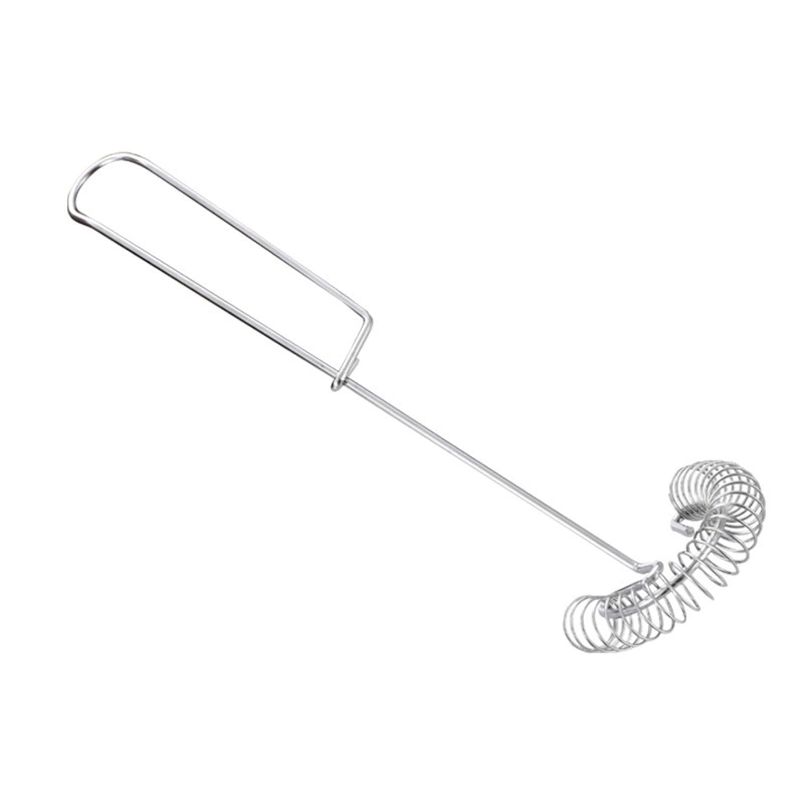 Stainless Steel Egg Whisk, Spring Wire Mixer, Hand Held Egg Beater, Kitchen Cooking Tool, 10.61 Inch Length(1 pack)