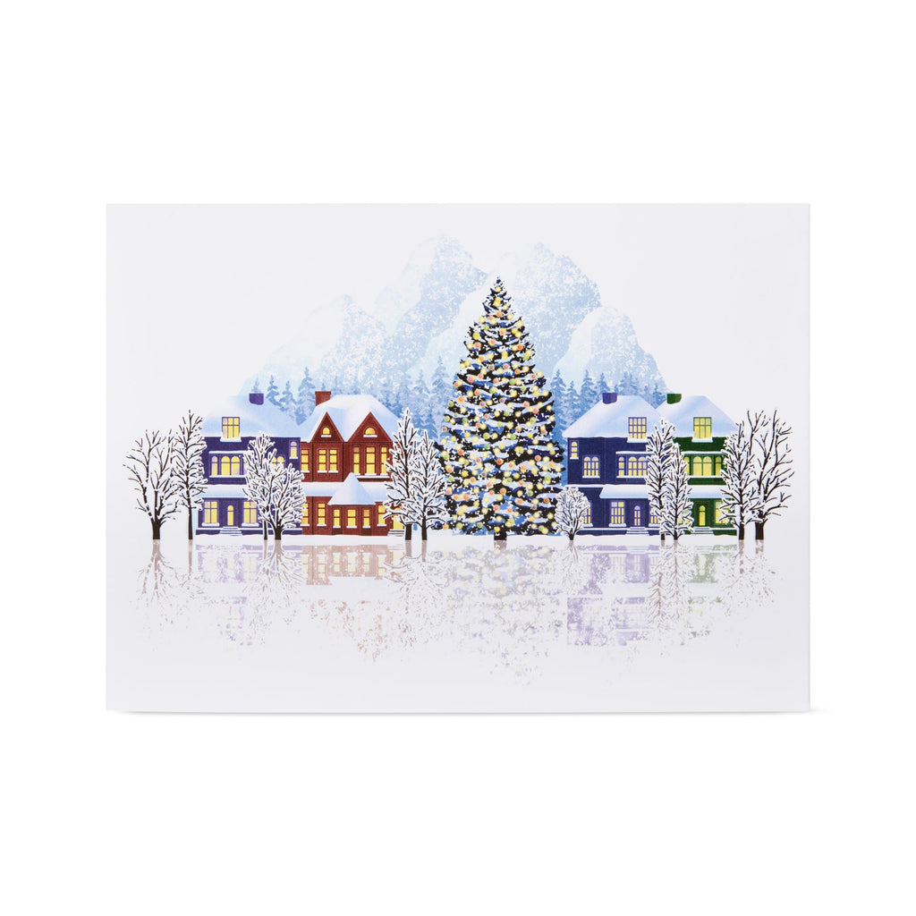 Mountain Village Holiday Pop-Up Cards - Set of 8