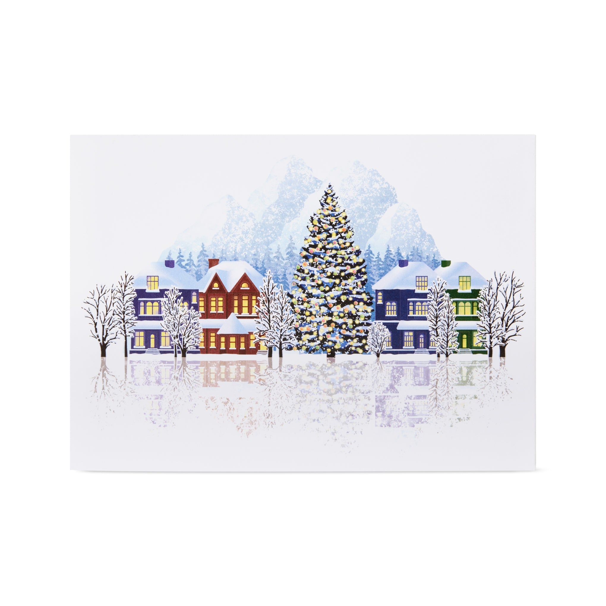 Mountain Village Holiday Pop-Up Cards - Set of 8