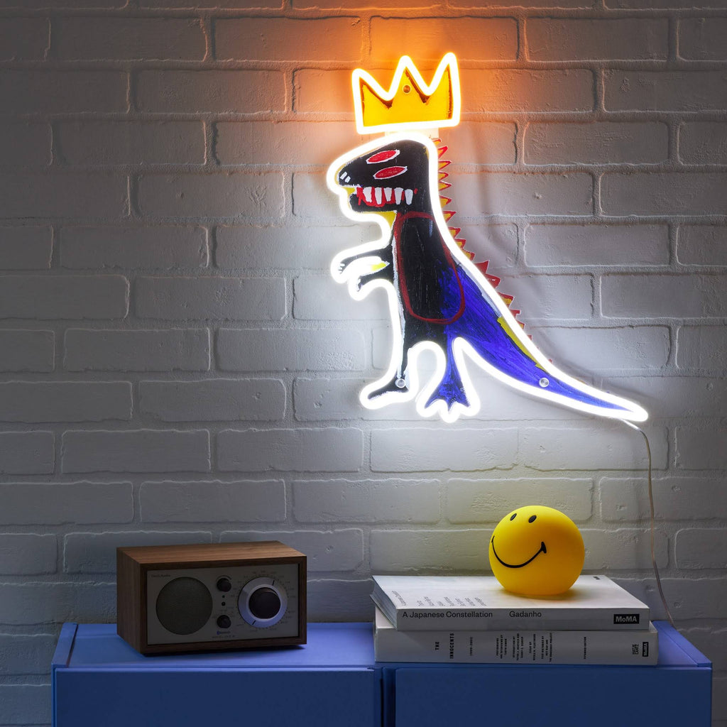 Jean-Michel Basquiat Pez Dispenser Neon Sign