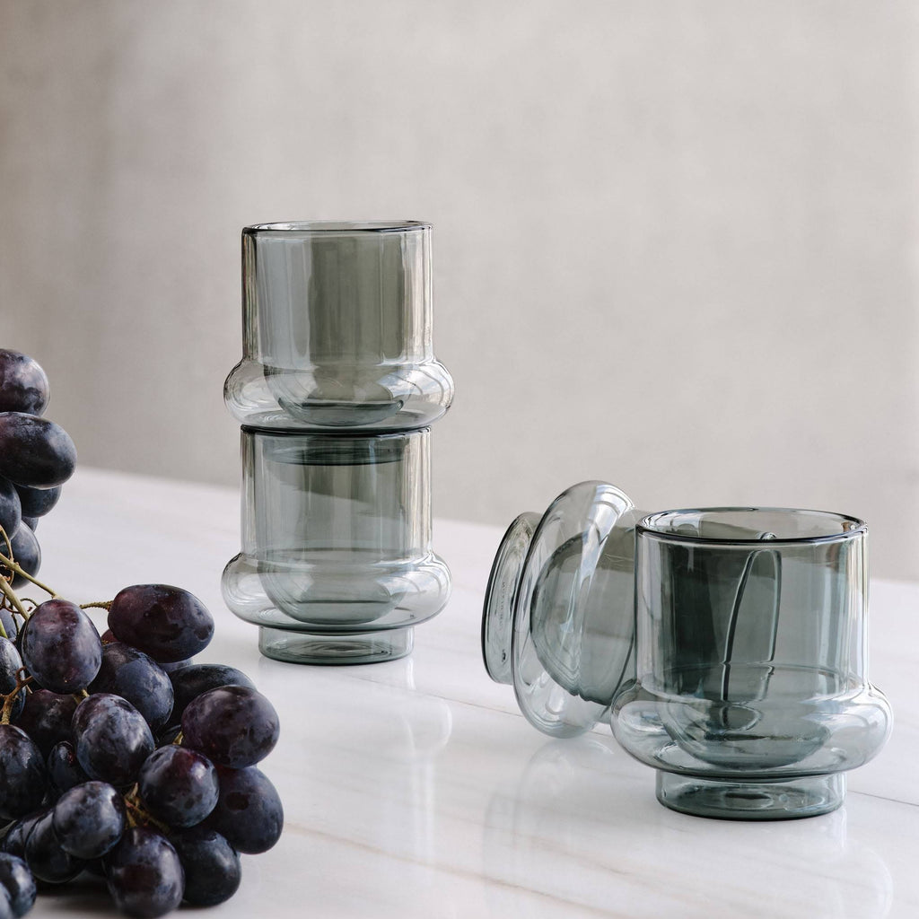 Tom Dixon Bump Insulated Glass Coffee Cups - Set of 2