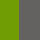 Dual-Sided Recycled Leather Placemat - Green/ Black