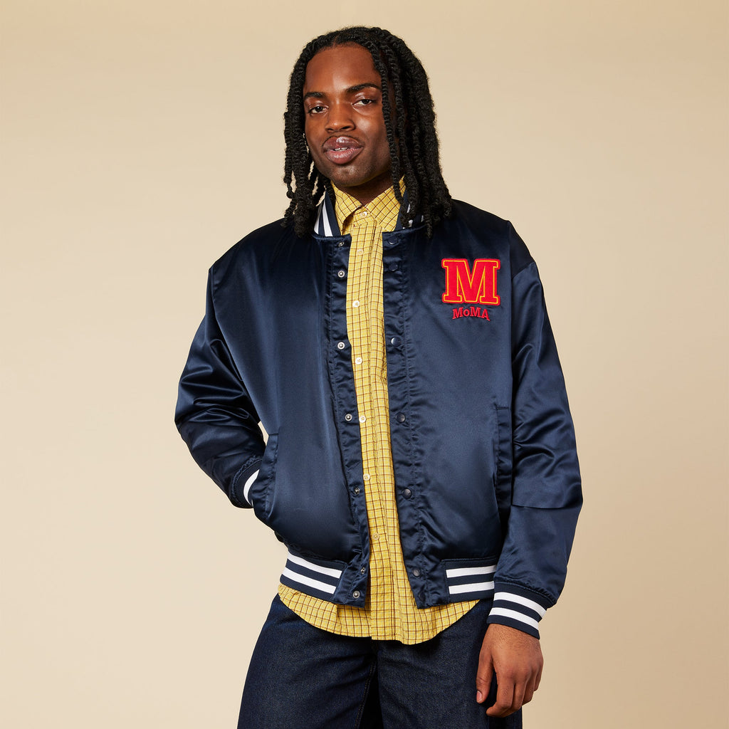 MoMA Champion Satin Bomber Jacket