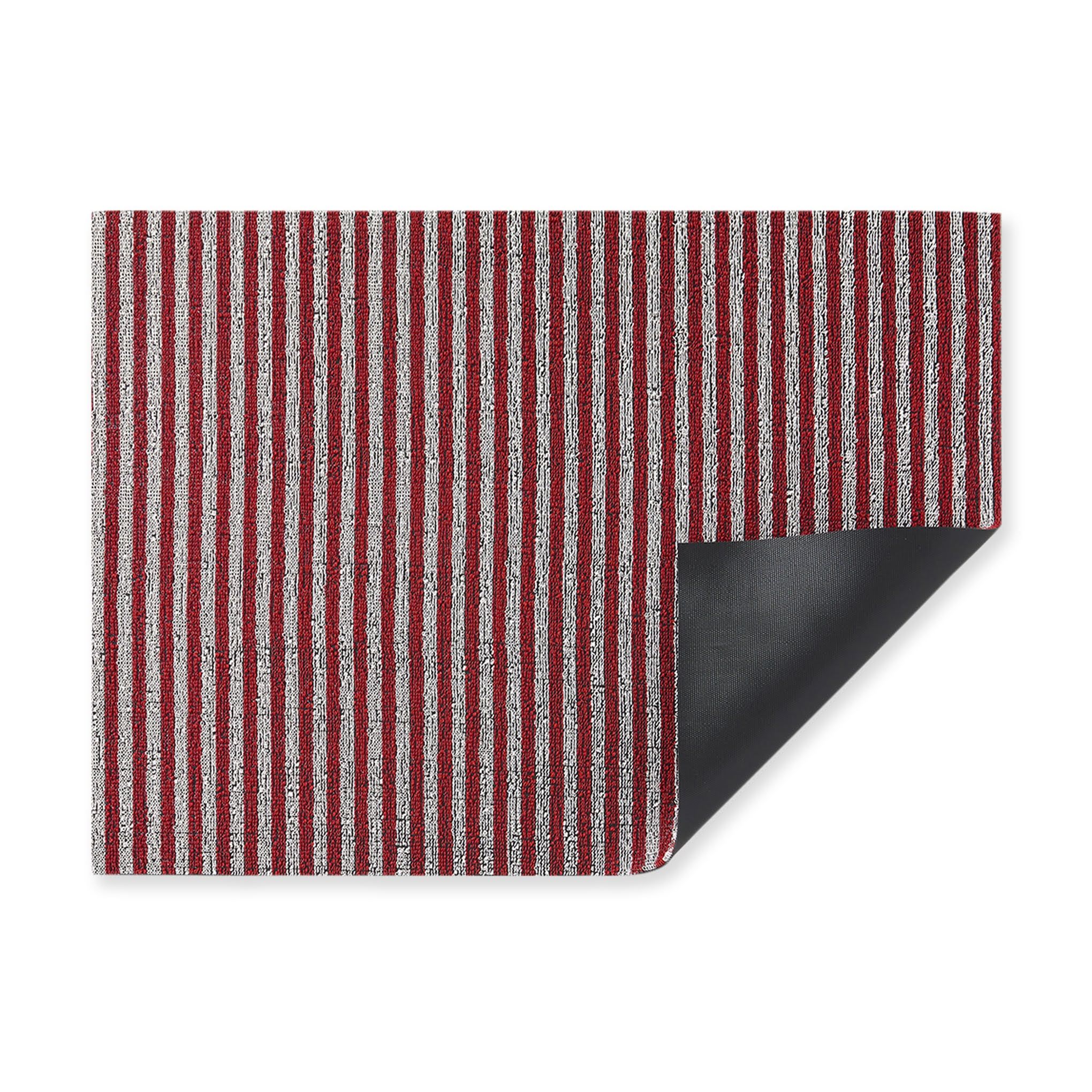Chilewich Breton Stripe Shag Mat - Candy