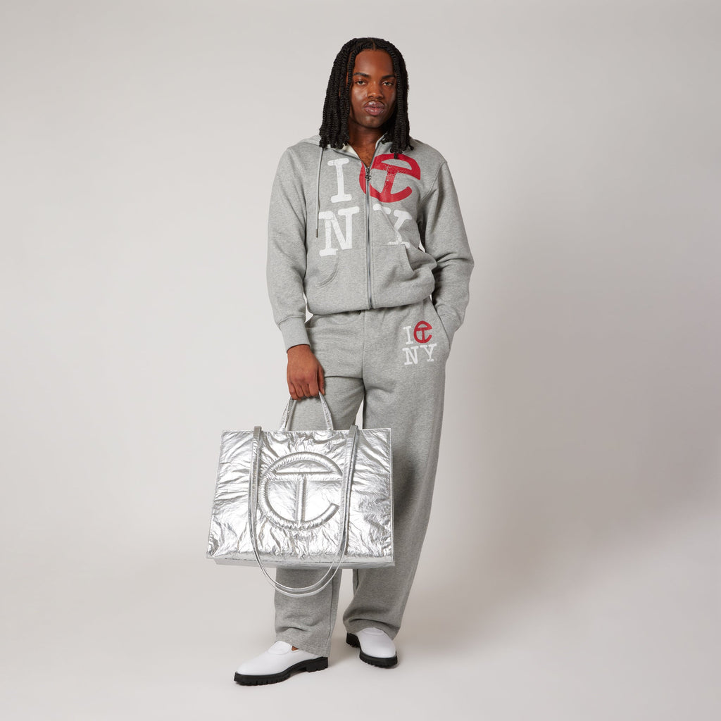 Telfar Tyvek Shopping Bag - Silver