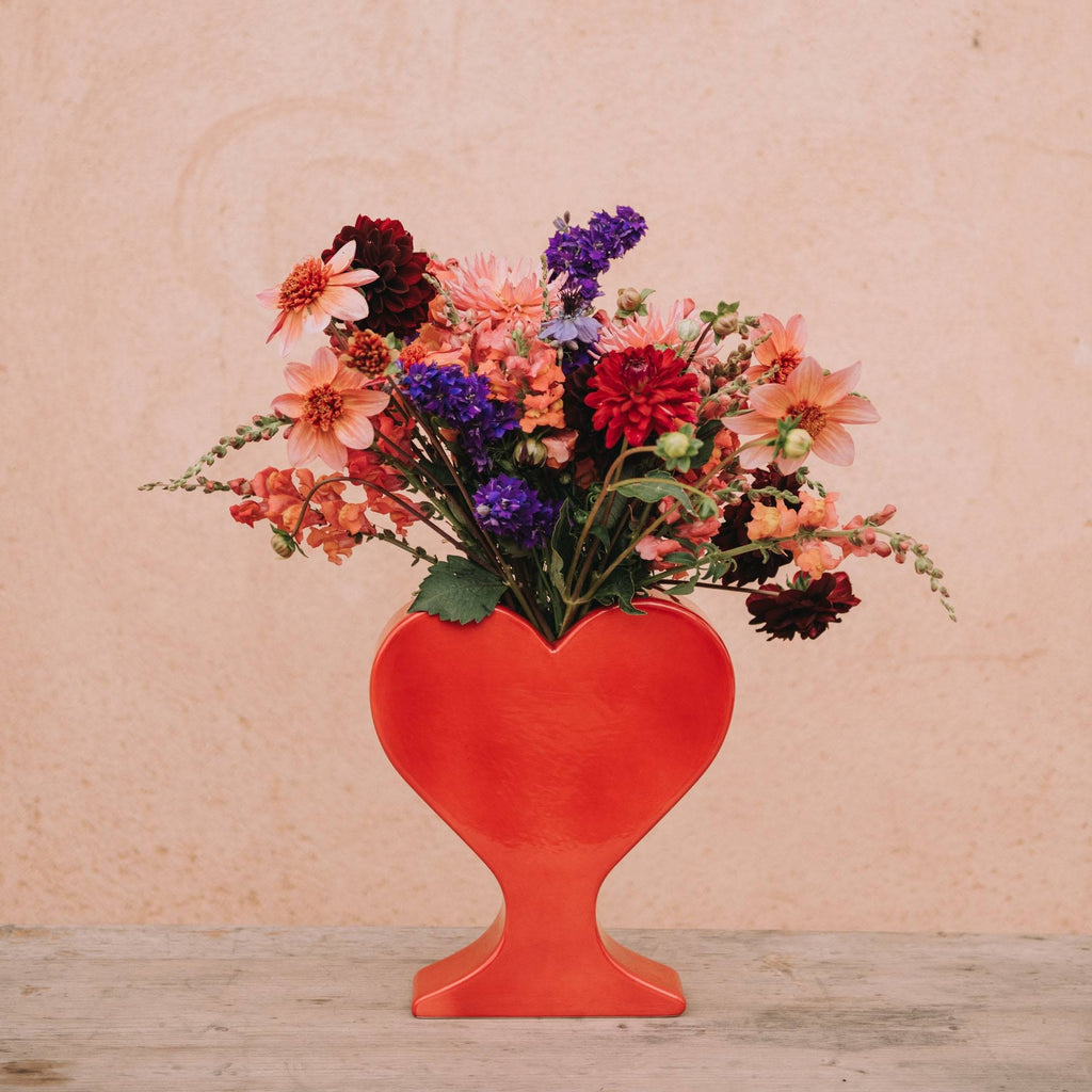 Heart  Ceramic Vase