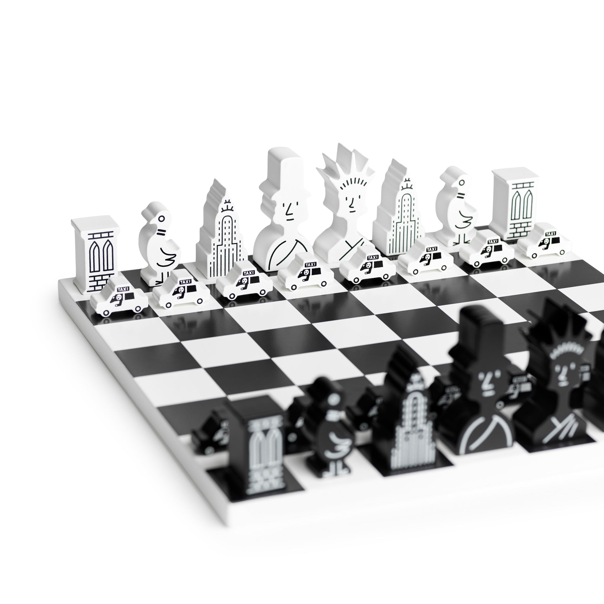 The New Yorker Magazine Chess Set