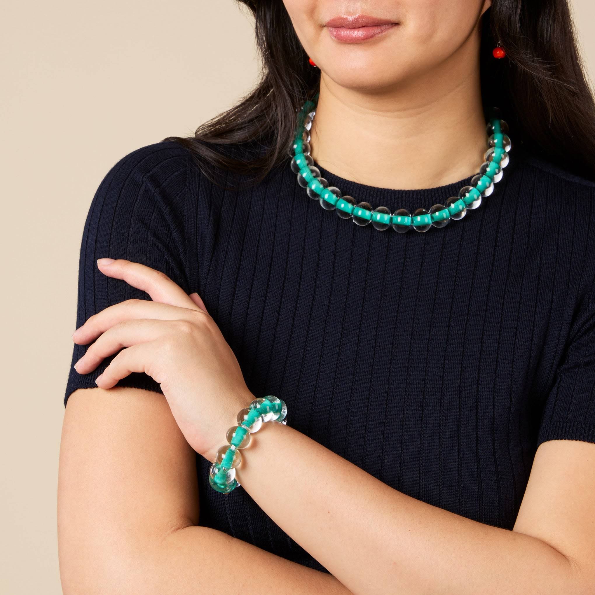 Glass Ball Strip Bracelet