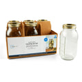 64 oz Mason Jars, Wide Mouth Half Gallon Canning Jars with Lids and Rings, 6-Pack Extra Large Glass Jars for Home Can...