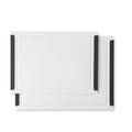 2 Piece Poly Cutting Boards White MD 10x14", LG 12x16"