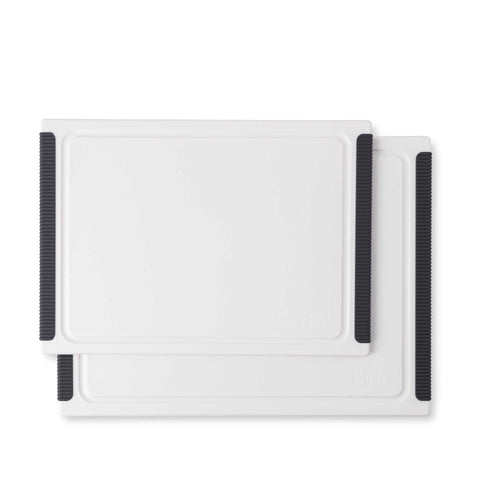 2 Piece Poly Cutting Boards White MD 10x14", LG 12x16"