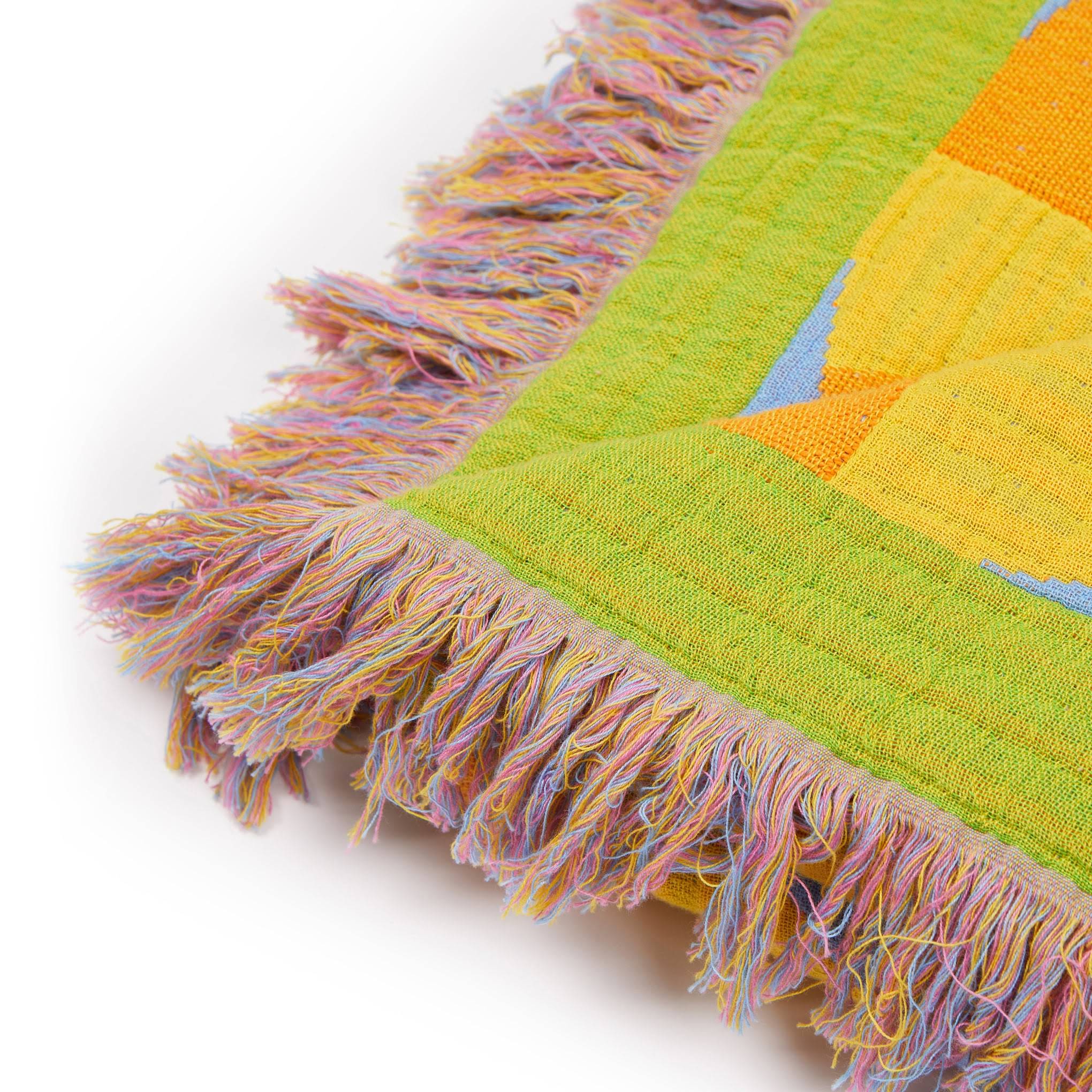 Orun Cotton Throw Blanket by Yinka Ilori