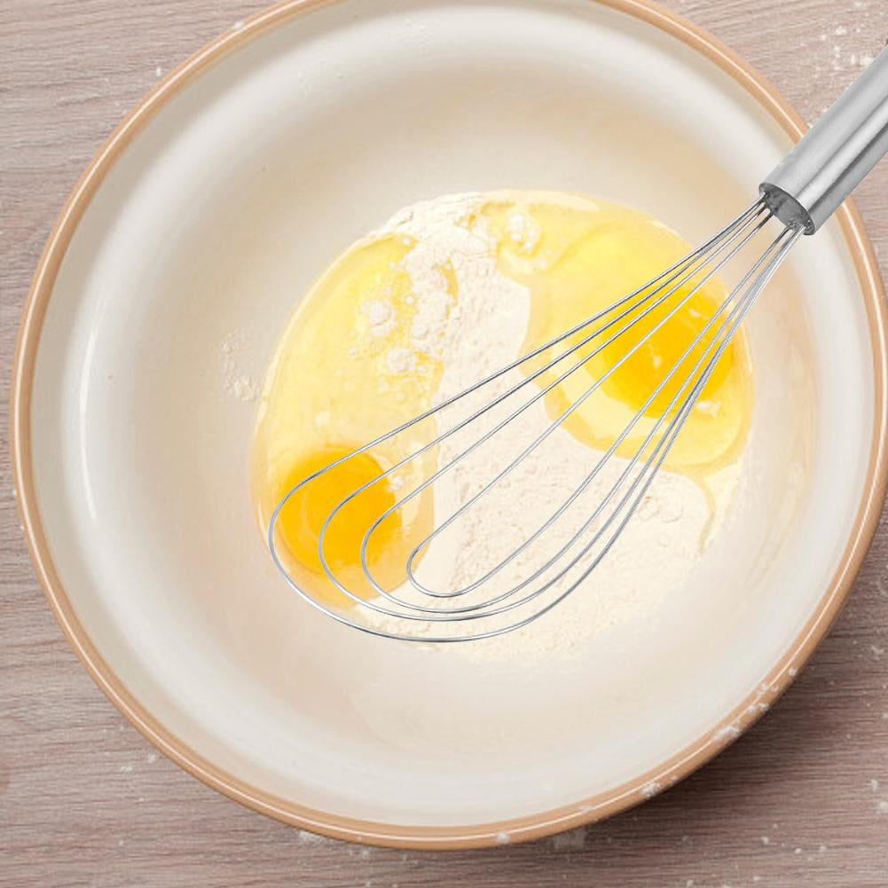 10" Flat Whisk Handheld Steel Wire Whisk Perfect For Whisking S1P9 Q4W3