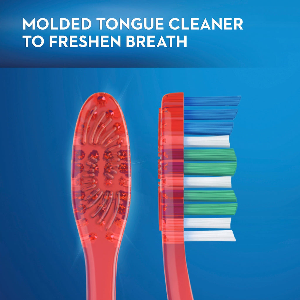 (4 pack)  Toothbrush Pack, Essential Clean Manual Toothbrushes, Soft Bristles, 6 Count