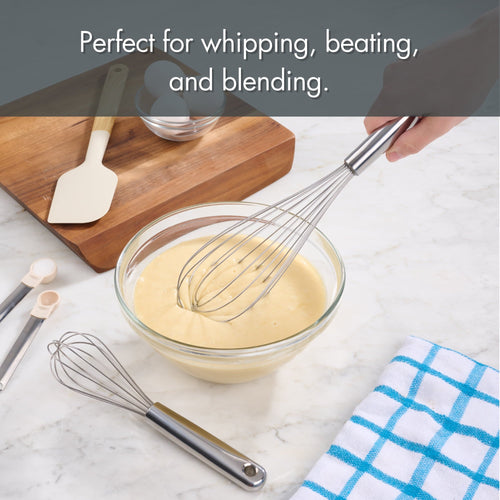 2 Piece Stainless Steel Balloon Whisk, 11.8 inch and 8.85 inch
