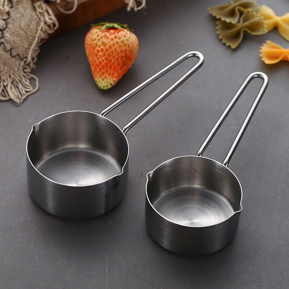 Stainless Steel Measuring Spoons Baking Tools Kitchen Cup Seasoning Scale (1/4cup 60ml) Creamer