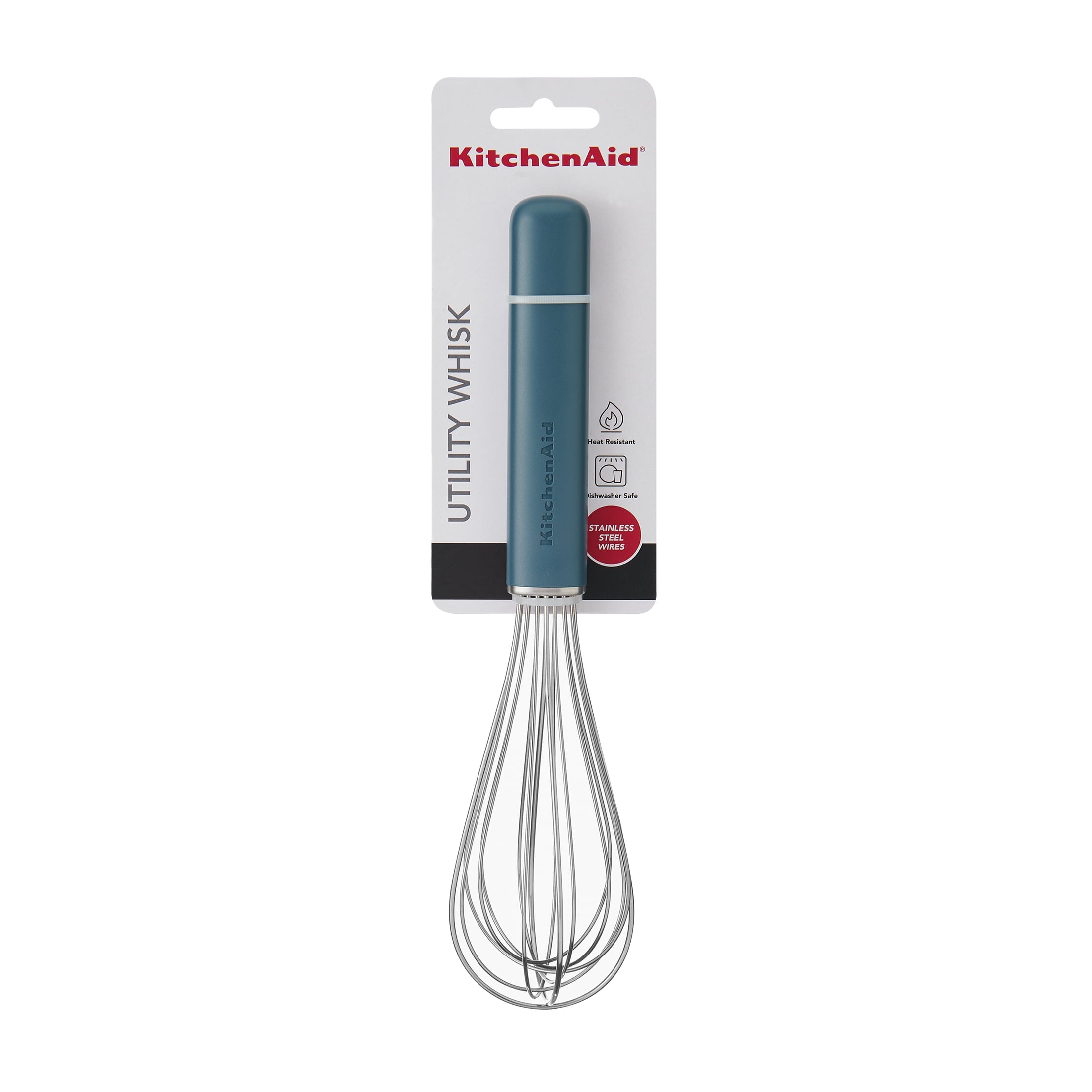 Stainless Steel Wire Kitchen Whisk with Ergonomic Handle, Agave