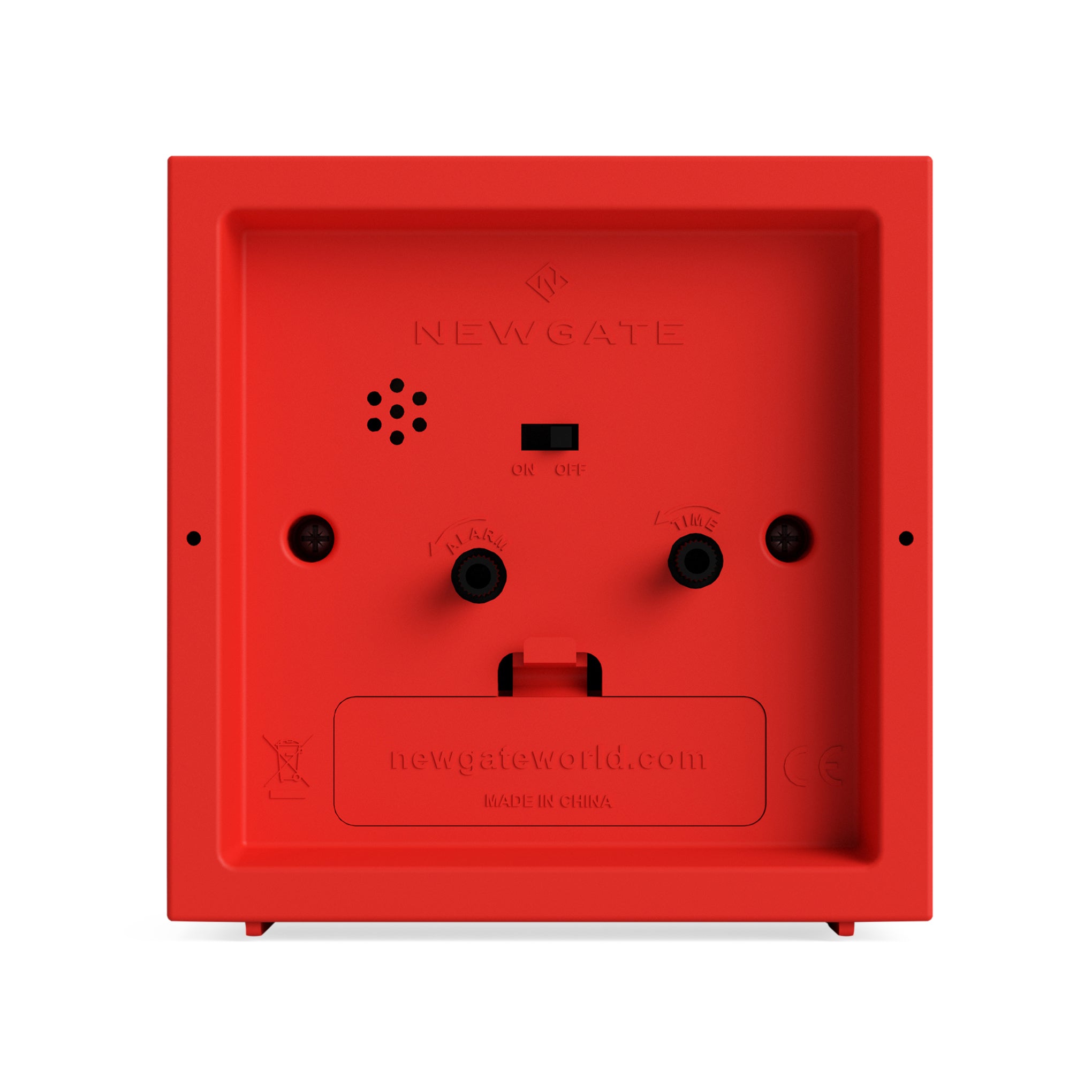 Newgate Cube Alarm Clock - Red