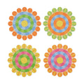 Yinka Ilori Radiant Blooms Recycled Leather Coasters - Set of 4