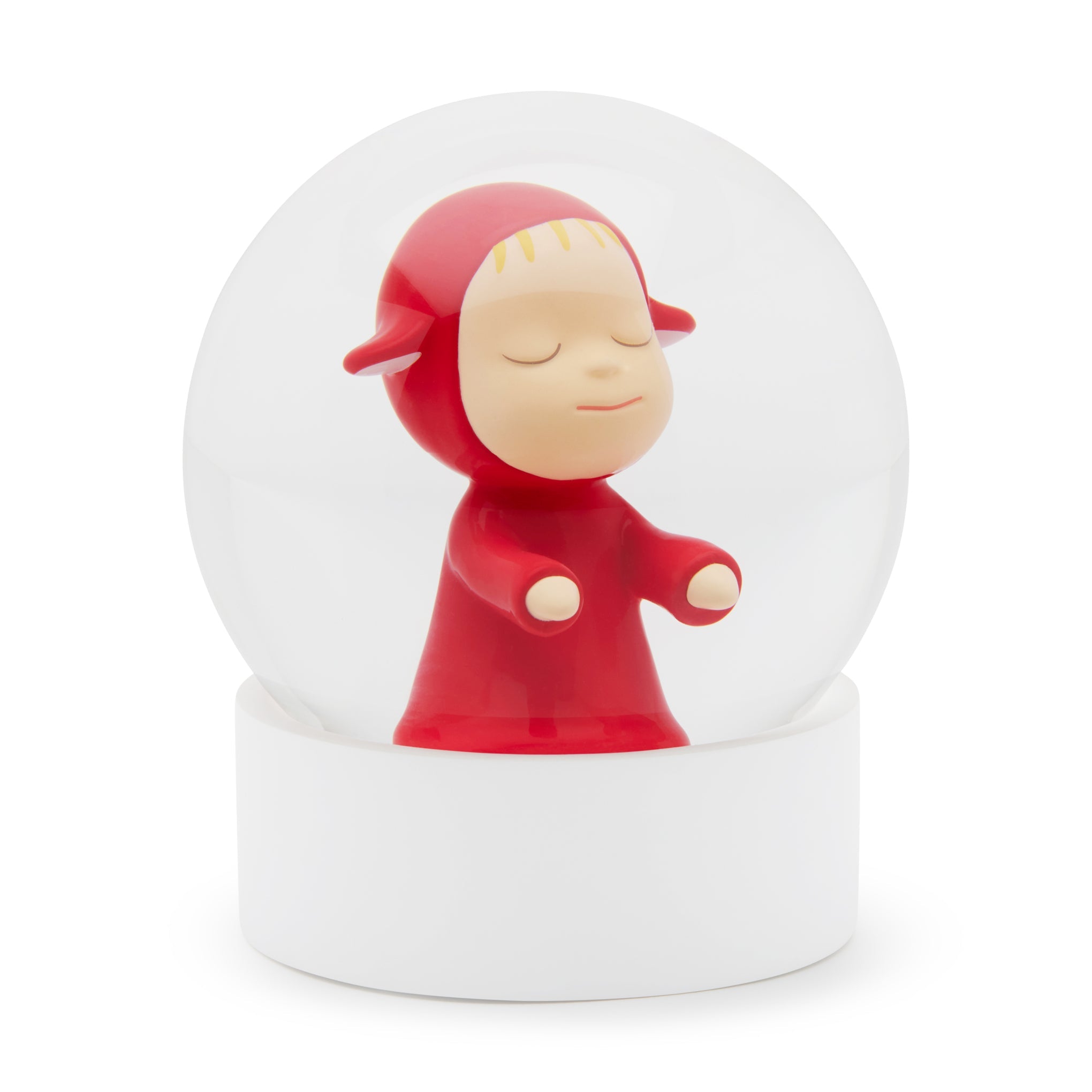 Yoshitomo Nara Little Wanderer Snow Globe - Red