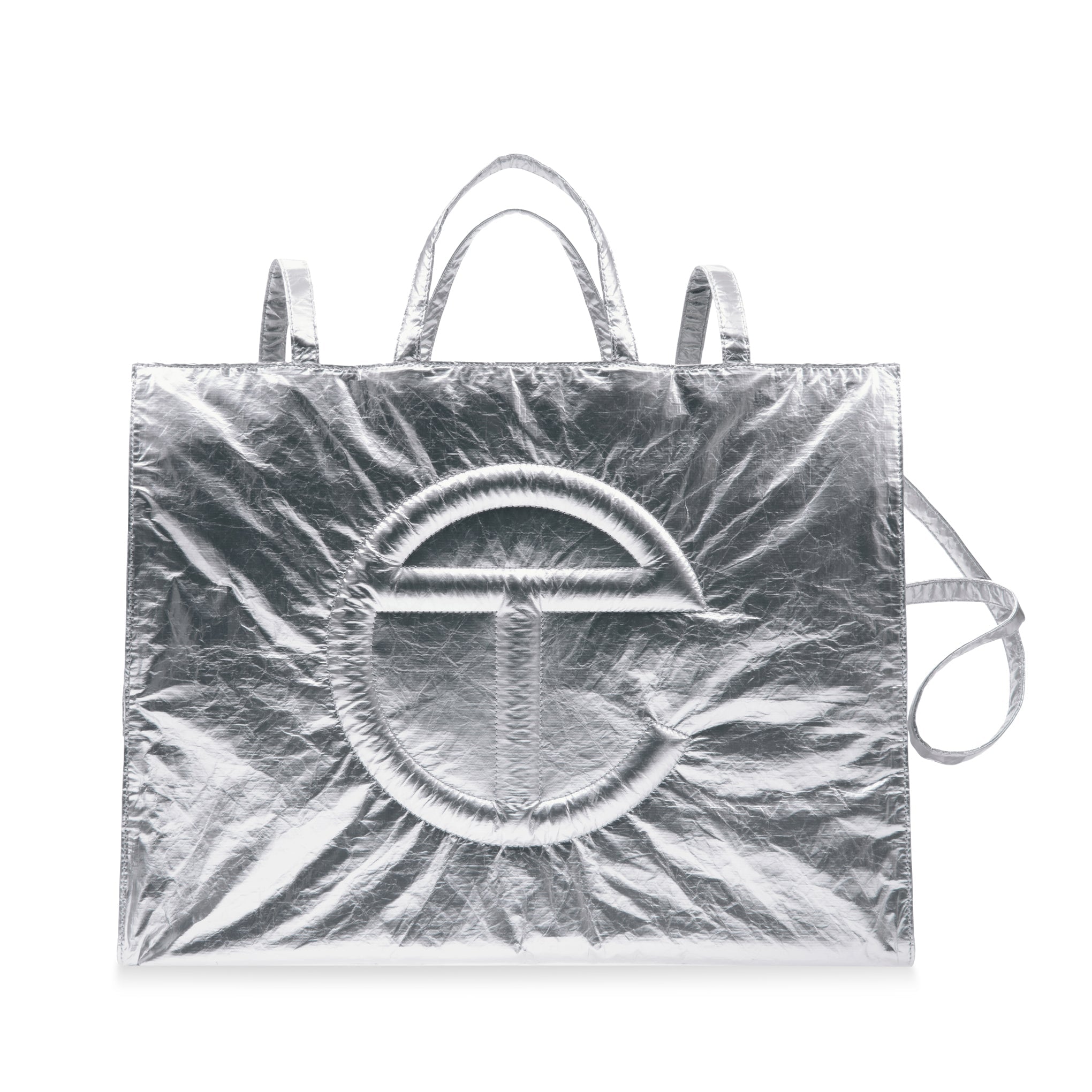 Telfar Tyvek Shopping Bag - Silver