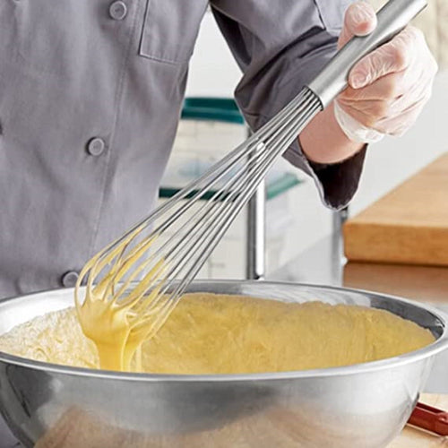 18" Stainless Steel French Whip/Whisk - Kitchen Wire Whisk for Whisking Beating Blending Ingredients ...