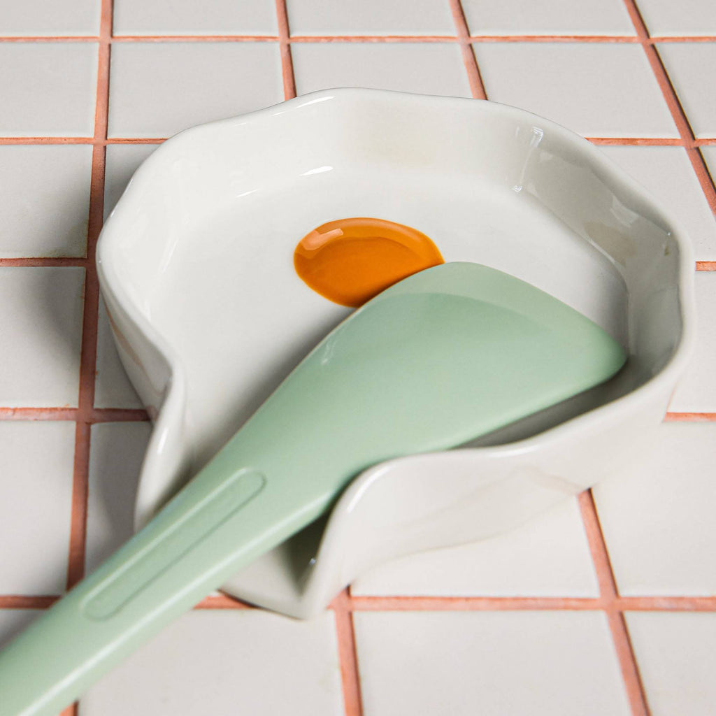 Sunny Side Up Egg Stoneware Spoon Rest