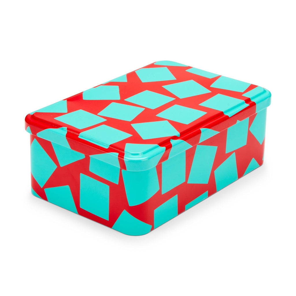 George Sowden Horizontal Tin - Red/ Turquoise