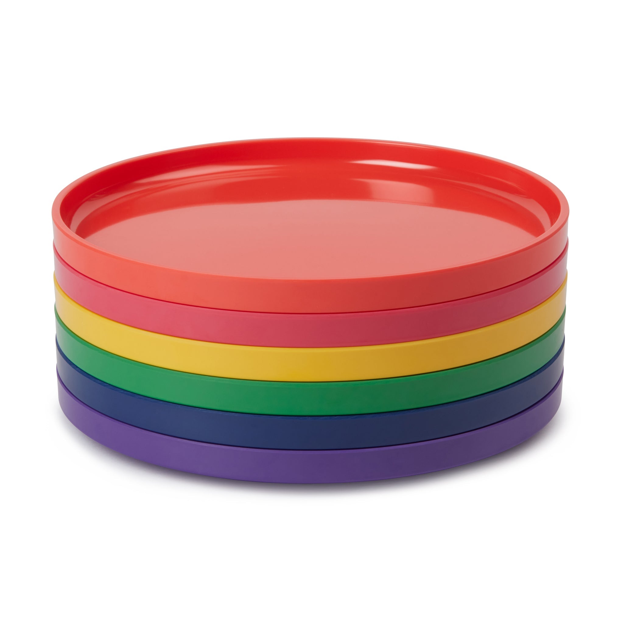Vignelli Hellerware Rainbow Stacking Dinnerware - Set of 6
