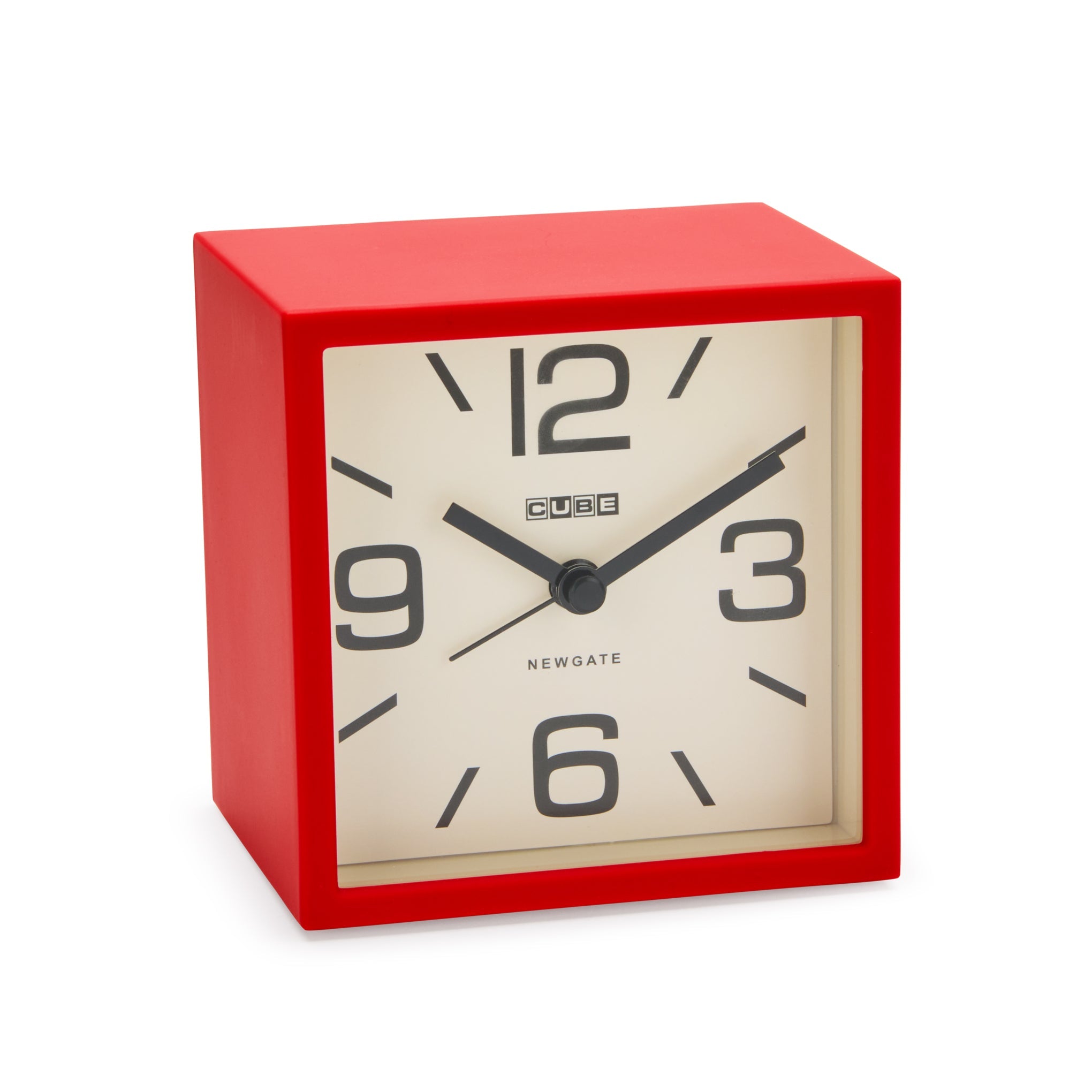 Newgate Cube Alarm Clock - Red