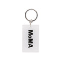 MoMA Acrylic Address Keyring - White