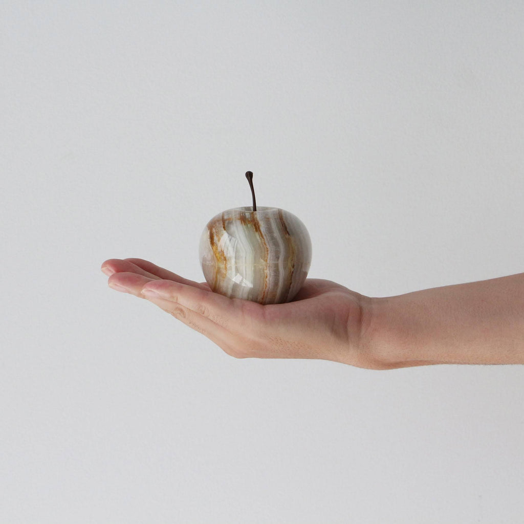 Marble Apple Paperweight - Stripe