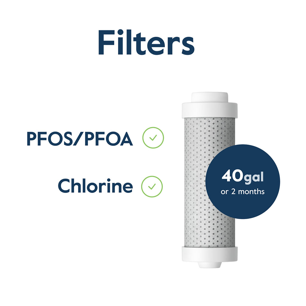Larq PureVis 2.0 Water Bottle &amp; Filters - White