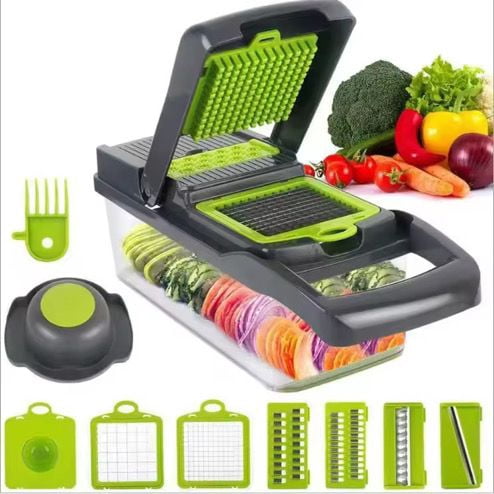 16 in 1 Multifunctional Vegetable Chopper Manual Food Chopper Vegetable Slicer Dicer Mandoline Vegetable Cutter Kitch...