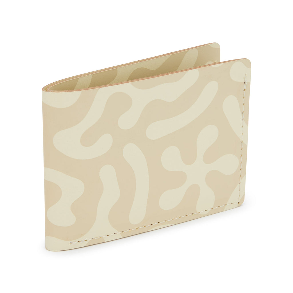 Dusen Dusen Recycled Leather Billfold Wallet - Sand