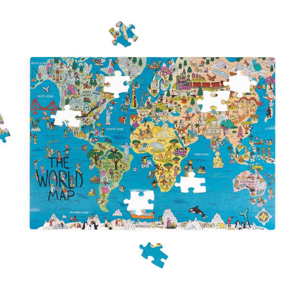 World Map Jigsaw Puzzle - 100 Pieces